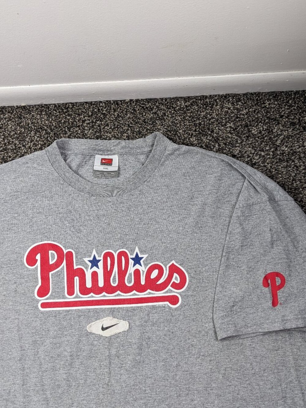 Vintage 2006 Philadelphia Phillies Shirt Nike Center Swoosh Mens 2XL